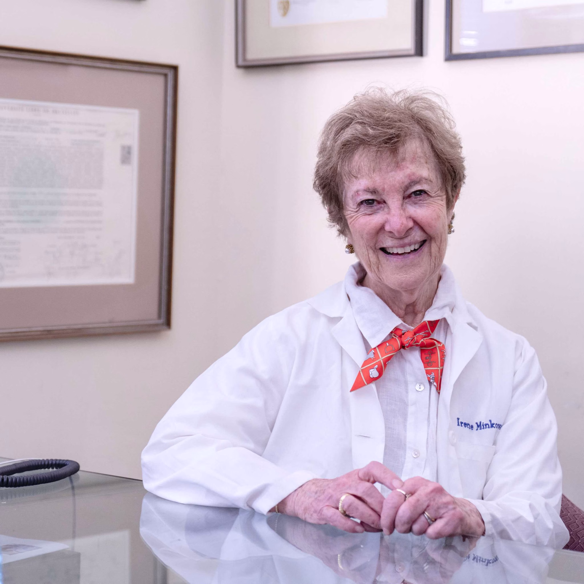 Doctor Irene Minkowsky in her office